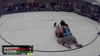 193 lbs Round 3 (8 Team) - Elijah Schunke, South Dakota Lightning vs Jayden Dickerson, Iowa PWC