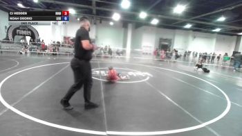 66 lbs 2nd Place - Cj Hedden, Hughson WC vs Noah Osorio, Legends Of Gold LV