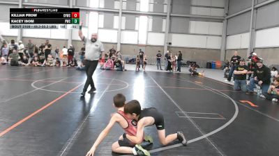 49.3-50.2 lbs Champ. Round 2 - Kacey Isom, Prometheus Wrestling Club vs Killian Prow, Clearwater Valley Wrestling Club