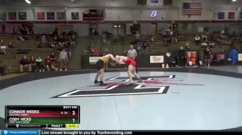 165 lbs Cons. Round 2 - Connor Weeks, Belmont Abbey vs Cody Hicks, Fort Hays State