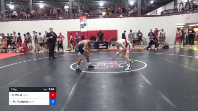 57 kg Round Of 16 - Blake West, Northern Illinois RTC vs Maximo Renteria, Beaver Dam RTC