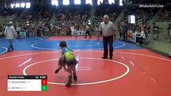 40 lbs Quarterfinal - Carter Crutchfield, Berryhill Wrestling vs Cecil Garner, Warner Eagle Wrestling Club