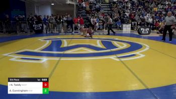 145 lbs 5th Place - Nico Taddy, West Allegheny vs Asher Cunningham, State College