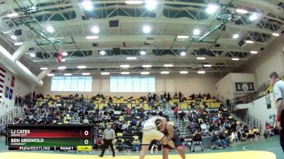 285 lbs 1st Place Match - Ben Griswold, CONNEAUT vs LJ Cates, GROVE CITY