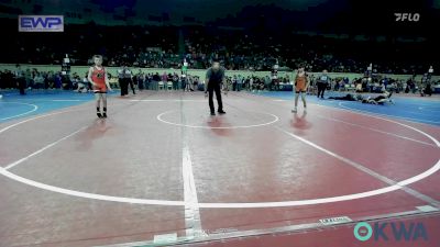 80 lbs Consi Of 8 #1 - Bradley Egan, Cowboy Wrestling Club vs Chance Baker, Morris Eagle Wrestling Club