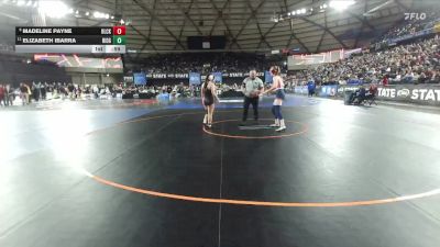 Girls 2A 155 lbs Cons. Semi - Elizabeth Ibarra, Ridgefield (Girls) vs Madeline Payne, Black Hills (Girls)