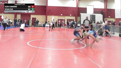 150 lbs Quarterfinal - Alex Lamarre, Bristol Ct vs Ryan Flis, Milford