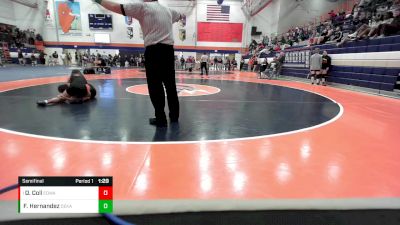 105 lbs Semifinal - Olivia Coll, Edwardsville (H.S.) vs Frieda Hernandez, DeKalb