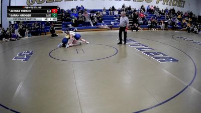 142 lbs 1st Place Match - Sarah Groger, Saegertown Hs vs Alyssa Tresco, Kiski Area Hs