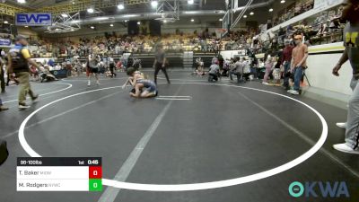 96-100 lbs Rr Rnd 4 - Tyce Baker, Midwest City Bombers Youth Wrestling Club vs Michael Rodgers, Newcastle Youth Wrestling