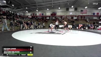 184 lbs Cons. Round 6 - Brayden Mirjavadi, Grand Valley State vs Peyton Lemon, Ashland