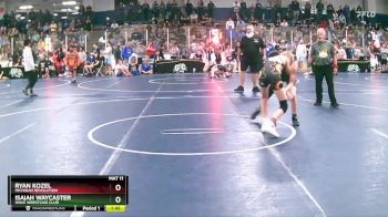 112 lbs Cons. Round 1 - Ryan Kozel, Michigan Revolution vs Isaiah Waycaster, Wave Wrestling Club