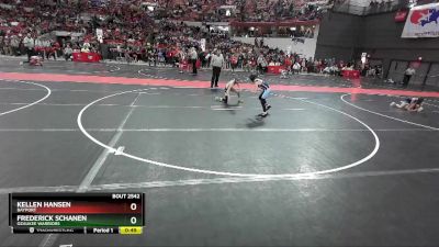 67 lbs Quarterfinal - Kellen Hansen, Bayport vs Frederick Schanen, Ozaukee Warriors