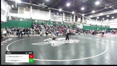 126 lbs Consi Of 32 #2 - Jace Yannucciello, Ward Melville vs Luke Lamagna, Pleasantville