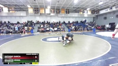 215 lbs Champ. Round 2 - Anthony Garcia, Paramount vs Brandon Arana, San Fernando