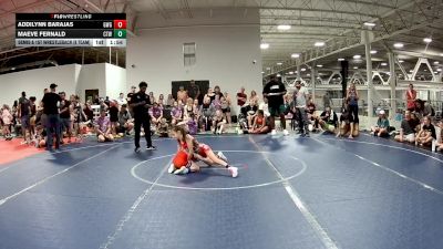 64 lbs Semis & 1st Wrestleback (8 Team) - Addilynn Barajas, Girls With Grit vs Maeve Fernald, CTWHALE