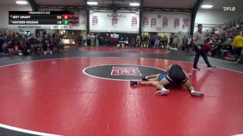 144 lbs Quarterfinal - Hayden Riggan, Louisa-Muscatine vs Jett Arant, Clear Creek-Amana