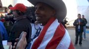 Meb Keflezghi after winning in PR at 2012 Olympic Marathon Trials