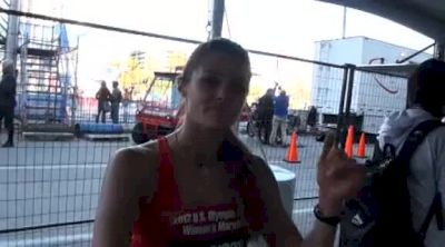 Emily Harrison after 2012 Olympic Marathon Trials