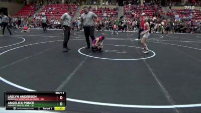 70 lbs Round 1 (6 Team) - Jaelyn Anderson, Nebraska Wrestling Academy vs Angelica Ponce, Midwest Misfitz Pink