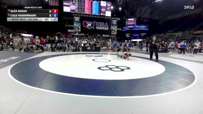 120 lbs Cons. Sub-semis - Alex Rozas, LA vs Cale Vandermark, IA