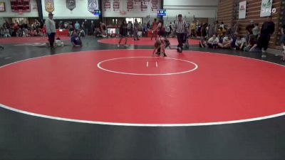 Round 1 - Logan Welch, Fort Madison Wrestling Club vs Racyn Wilsey, Keokuk Kids Wrestling Club