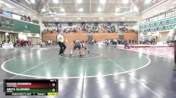 157 lbs Cons. Round 4 - Mason Goodrich, Sage Creek vs Nikita Glukhikh, Poway