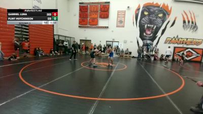 97-98 lbs Round 3 - Flint Hutchinson, Cody Middle School vs Gabriel Luna, Sheridan Junior High School