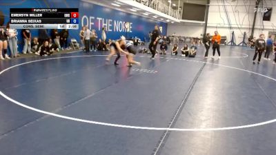 160 lbs Cons. Semi - Emersyn Miller, Combat Wrestling Club vs Brianna Seixas, Dubuque