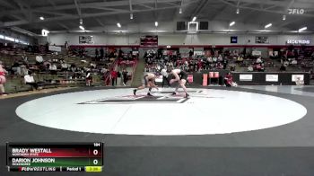 184 lbs Cons. Semi - Brady Westall, Northern State vs Darion Johnson, McKendree