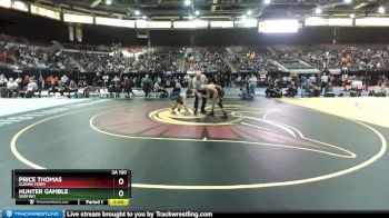 2A 120 lbs Champ. Round 1 - Hunter Gamble, Orofino vs Price Thomas, Glenns Ferry