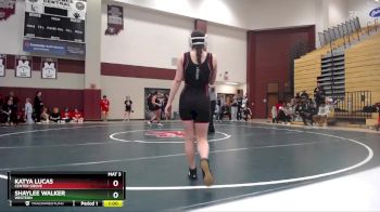 120 lbs Champ. Round 2 - Shaylee Walker, Western vs Katya Lucas, Center Grove