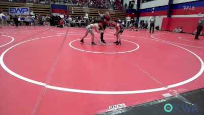 85 lbs Round Of 16 - Kynlee Wilson, Wagoner Takedown Club vs Keller Nestlerode, Bristow Youth Wrestling