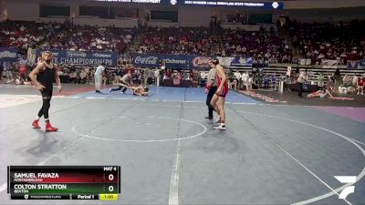 D 1 126 lbs Cons. Round 4 - Samuel Favaza, Fontainebleau vs Colton Stratton, Benton