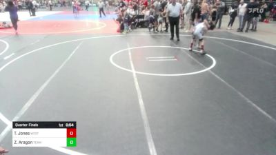 78 lbs Quarterfinal - Taysen Jones, Western Slope Elite vs Zachary Aragon, Team Pueblo