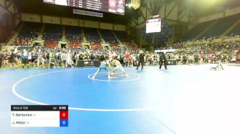 113 lbs Rnd Of 128 - Tanner Bartonico, California vs Joshua Miller, North Carolina