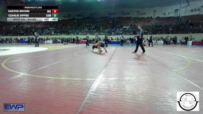 88 lbs Consi Of 8 #2 - Daeton Brown, Shelton Wrestling Academy vs Czarlie Diffee, Cowboy Wrestling Club