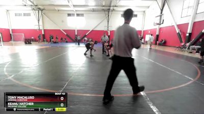 149 lbs Champ. Round 1 - Tony Macaluso, Arizona Christian vs Keanu Hatcher, Palomar College