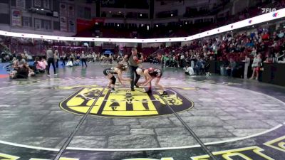 120 lbs Champ. Round 2 - Jubalee Wornell, Parma vs Charizma Fries, Kuna