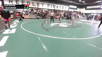 144 lbs Quarterfinal - Nolan Smither, Reedley vs Caleb Martinez, Sanger West