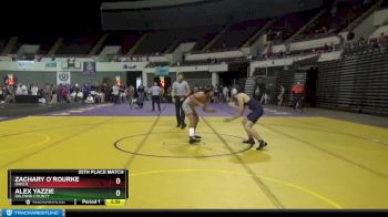 160 Varsity 25th Place Match - Zachary O`rourke, Baker vs Alex Yazzie, Baldwin County