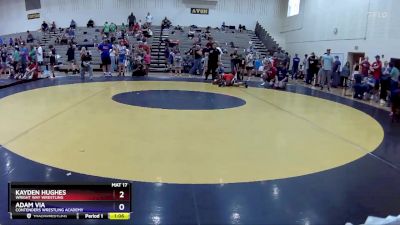 108 lbs Cons. Round 3 - Kayden Hughes, Wright Way Wrestling vs Adam Via, Contenders Wrestling Academy