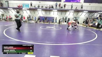 144 lbs Champ. Round 2 - Boden White, Immortal Athletics WC vs Alex Lopez, Van Buren High School