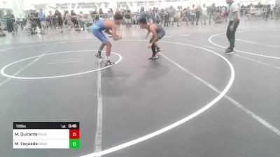 116 lbs Consi Of 4 - Marco Quirante, Pounders WC vs Matthew Esqueda, Orange County RTC