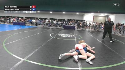 124 lbs Consi Of 16 #1 - Julia Schnell, CO vs Sasha Williams, OK