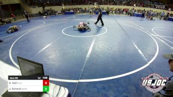 64 lbs Quarterfinal - Aidyn Hall, Blackwell Wrestling Club vs Joshua Schaub, Warhawk Wrestling Academy