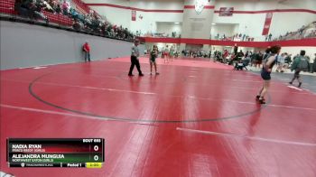 100 lbs 1st Place Match - Nadia Ryan, Frisco Reedy (Girls) vs Alejandra Munguia, Northwest Eaton (Girls)