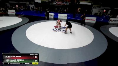 86 lbs Quarterfinal - Zackary Morgan, California vs Maximiliano Zepeda, G-Style Wrestling Club