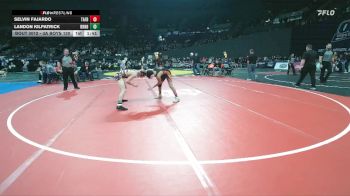 3A Boys 120 lbs Champ. Round 1 - Selvin Fajardo, Taft Boys vs Landon Kilpatrick, Burns Boys