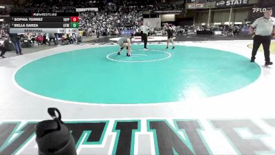 Girls 2A 105 lbs Semifinal - Sophia Torrez, Toppenish (Girls) vs Bella Garza, Othello (Girls)
